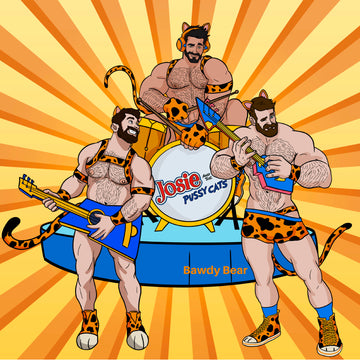 Pussycat Bears w/background / Unisex Heavy Blend™ Hooded Sweatshirt